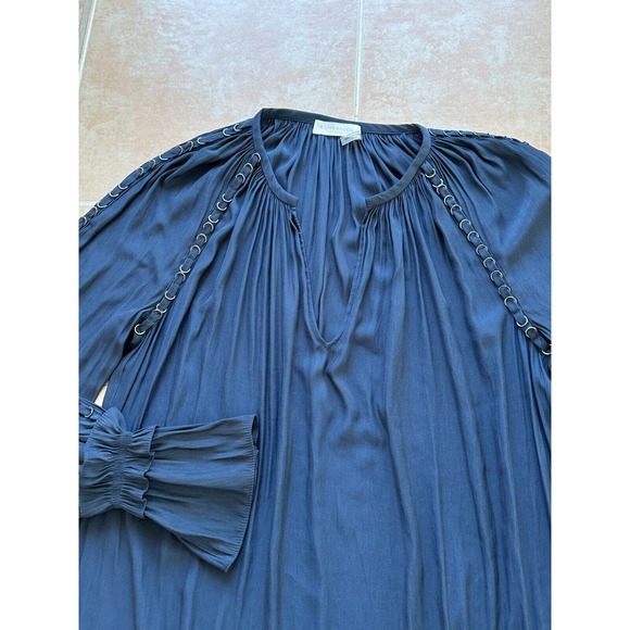 Ramy Brook Long Sleeved Blouse-Line of rings arm and shoulder Detailing XS /TP - Picture 3 of 8